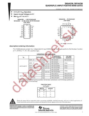 SN74AC00PWR datasheet  